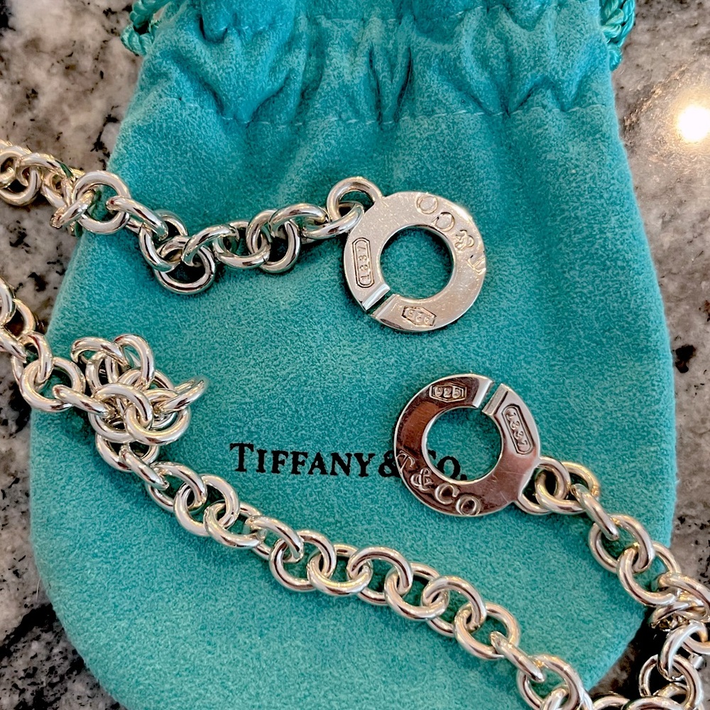 Authentic Tiffany & Co Sterling Silver 1837 Circle Clasp